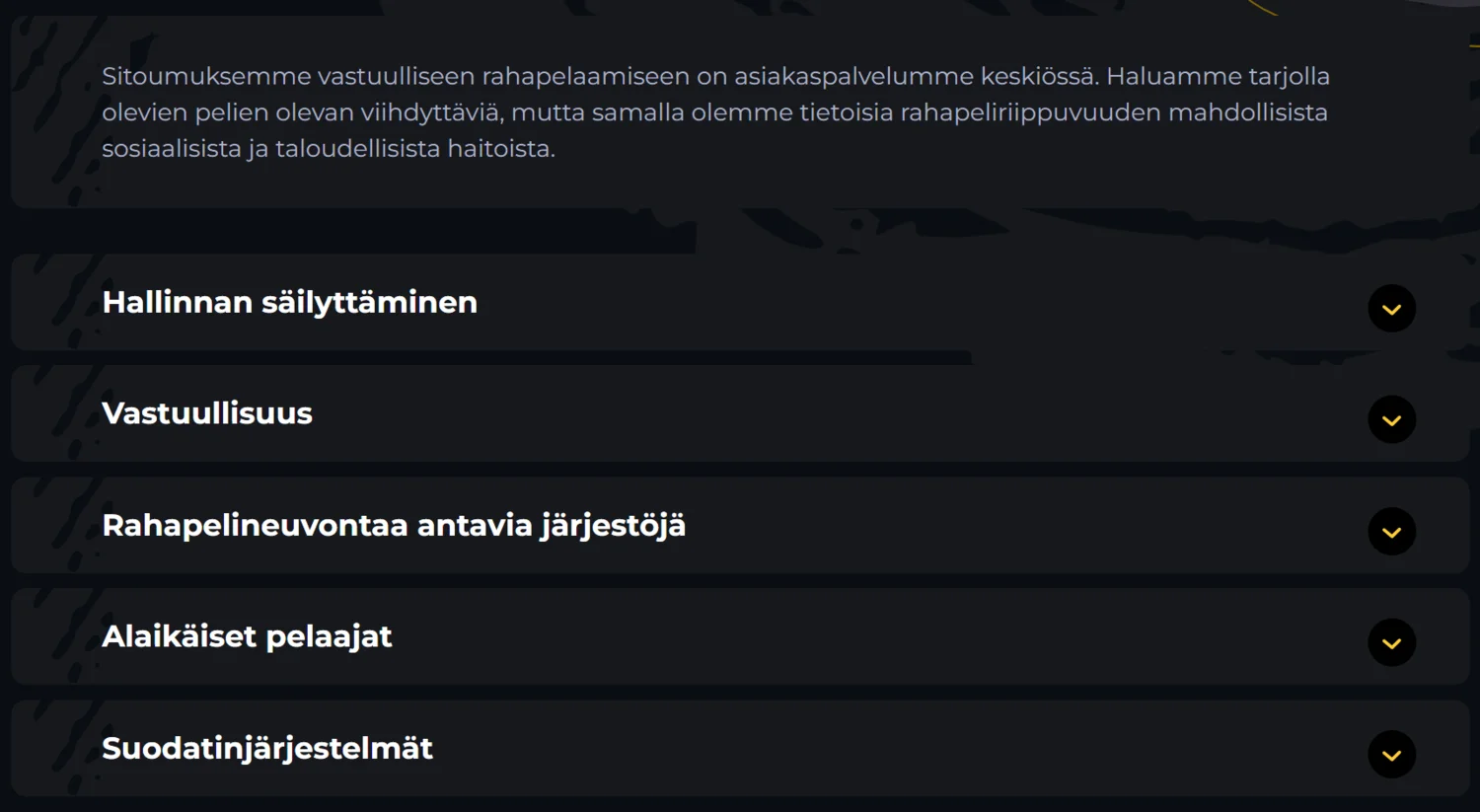 Boomerang Casino Pelaa Vastuullisesti