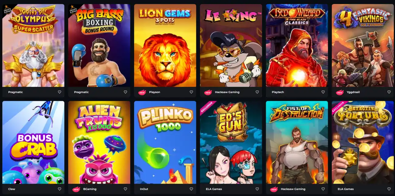 Boomerang Casino Pelivalikoima